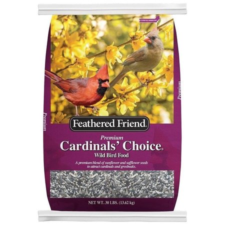 FEATHERED FRIEND Cardinal's Choice Series Wild Bird Food, Premium, 30 lb Bag 14175